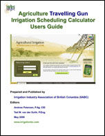 Cover - agric travelling gun irrig sched calc user guide