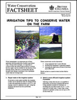 Factsheet 500.310-1 irrig tips to conserve water