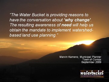 Water bucket - marvin kamenz quote