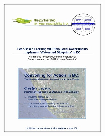 Peer-Based learning will help local governments implement watershed blueprints in bc -- cover (475p)