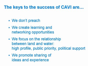 8-CAVI - keys to success