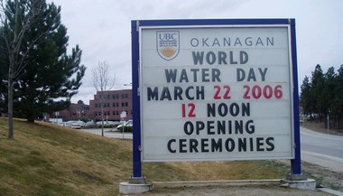 UBC-Okanagan: world water day