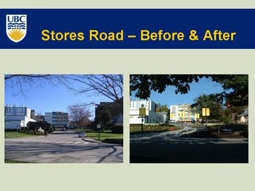 UBC sustainability street - before & after in 2006