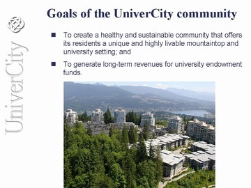 UC5 - goals of the sustainable community 