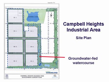 Showcasing innovation - campbell heights industrial area  - site plan 