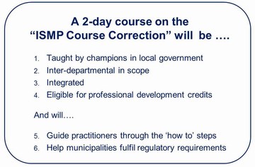 Course on the ismp course correction: what it will do