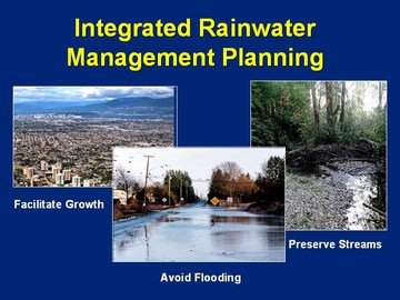Integrated rainwater mgmt planning