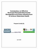 Commentary on effective municipal rainwater management - cover (160p)