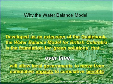Why the water balance model